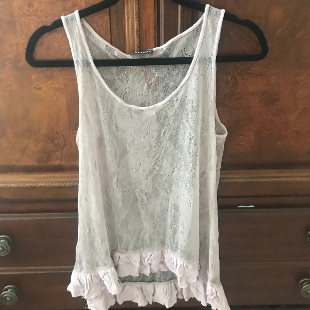 Wet seal lace top